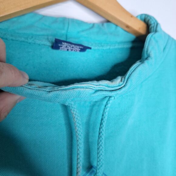 Vintage WEK The World Sweater Womens Large Blue Long Beach Island Drawstring - Picture 4 of 5